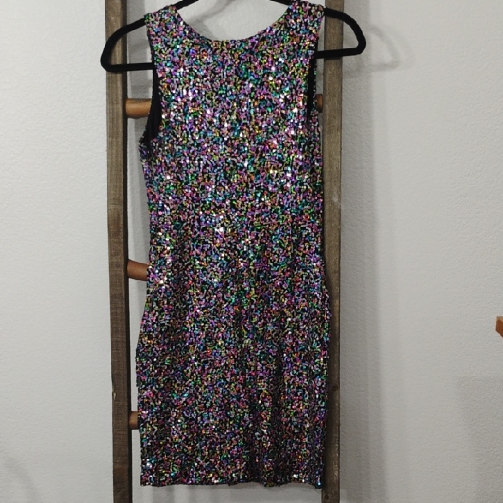 Multicolor Sequin Dress